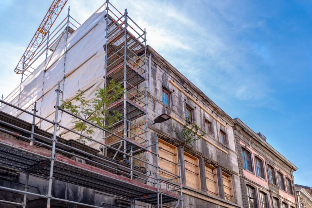 Rénovation bâtiment historique près de Liège